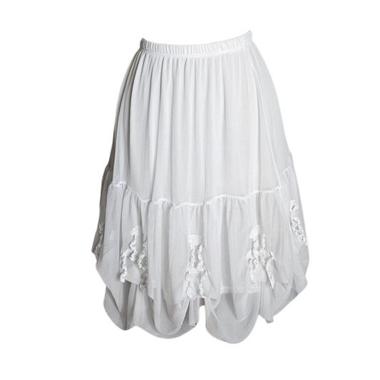 White voile skirt