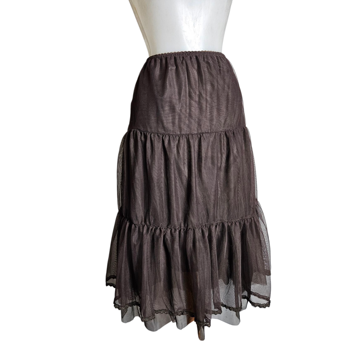 Brown voile skirt