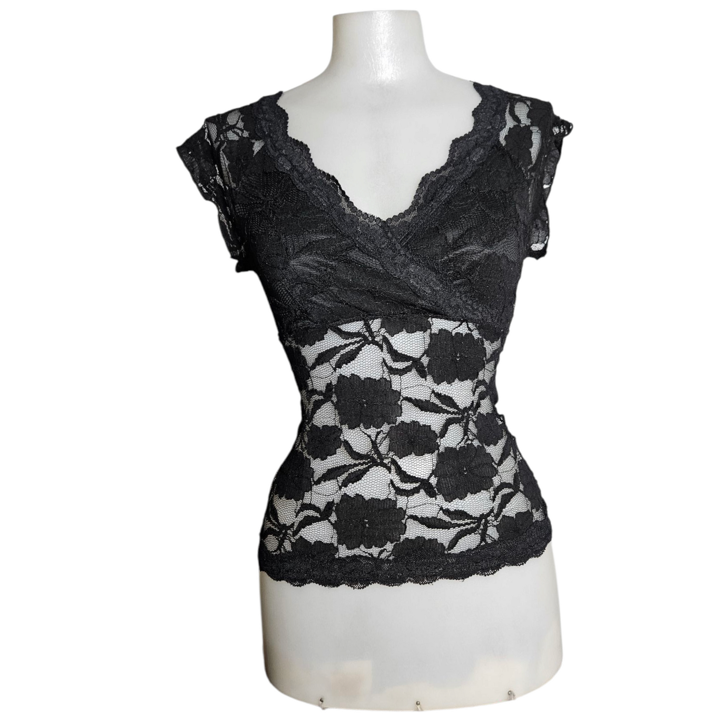 Black lace top