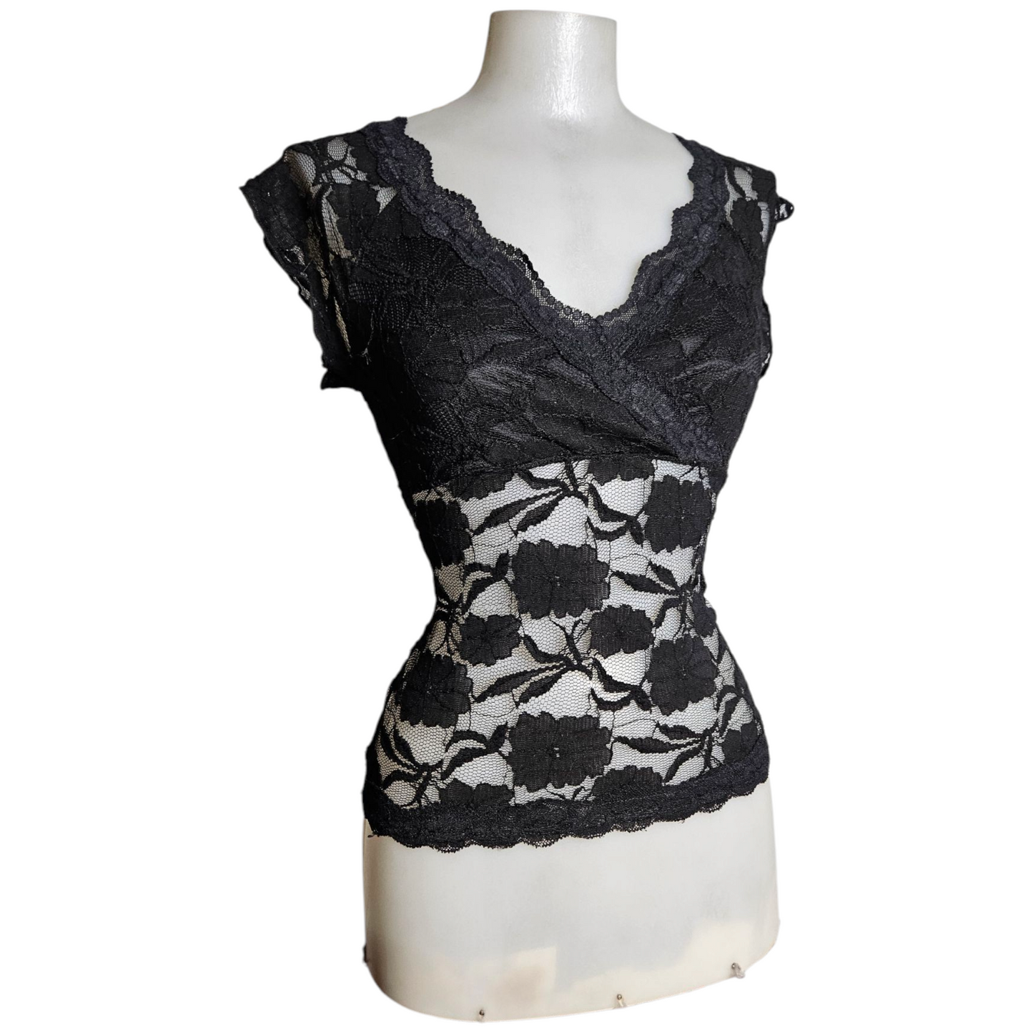 Black lace top
