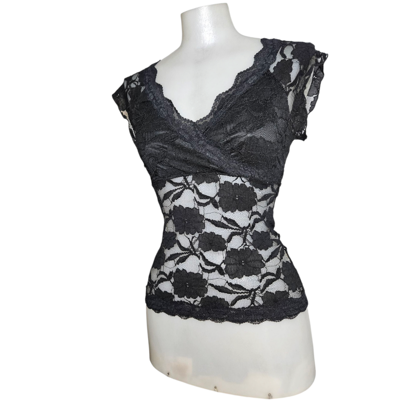 Black lace top