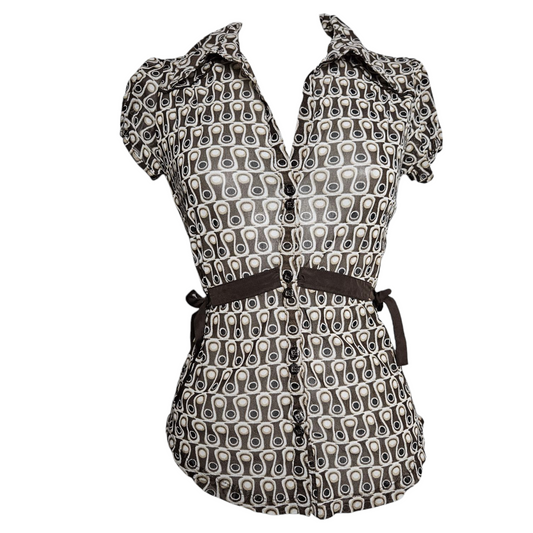 Chemise manches courtes en voile