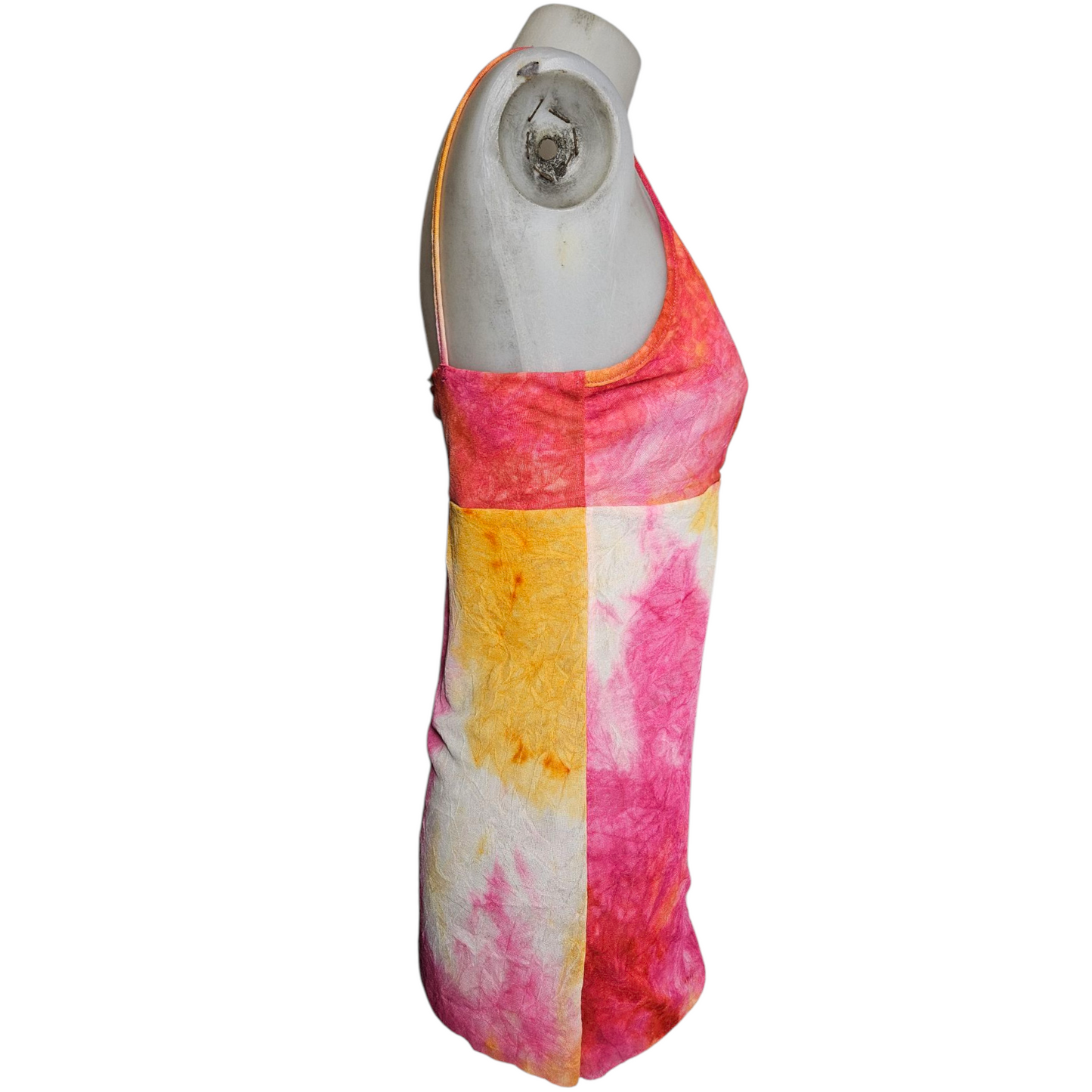 Haut tie and dye rose et jaune