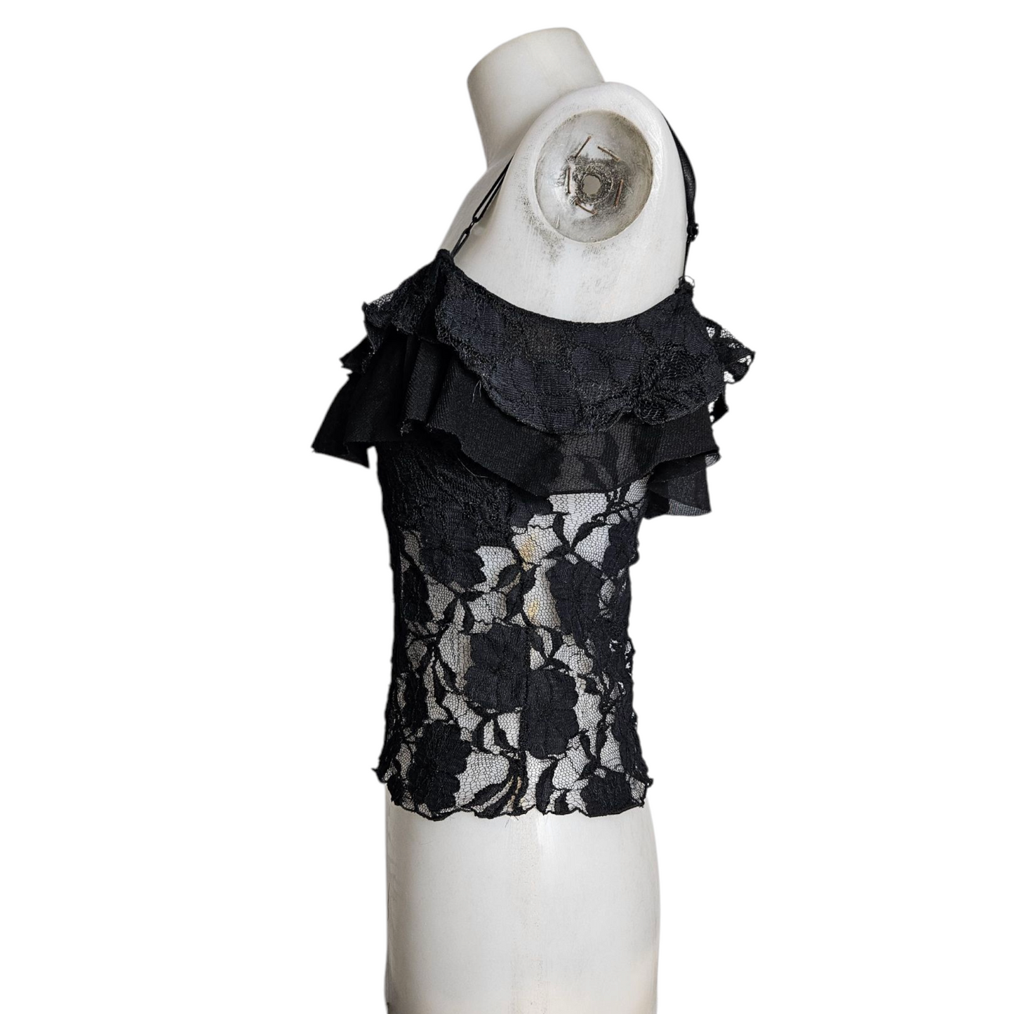 Black lace tank top