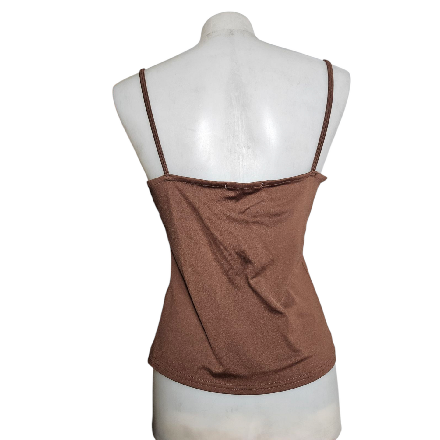 Corset-style top with lacing
