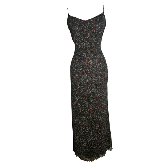 Floral pattern dress with spaghetti straps