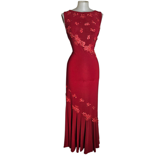 Embroidered voile dress