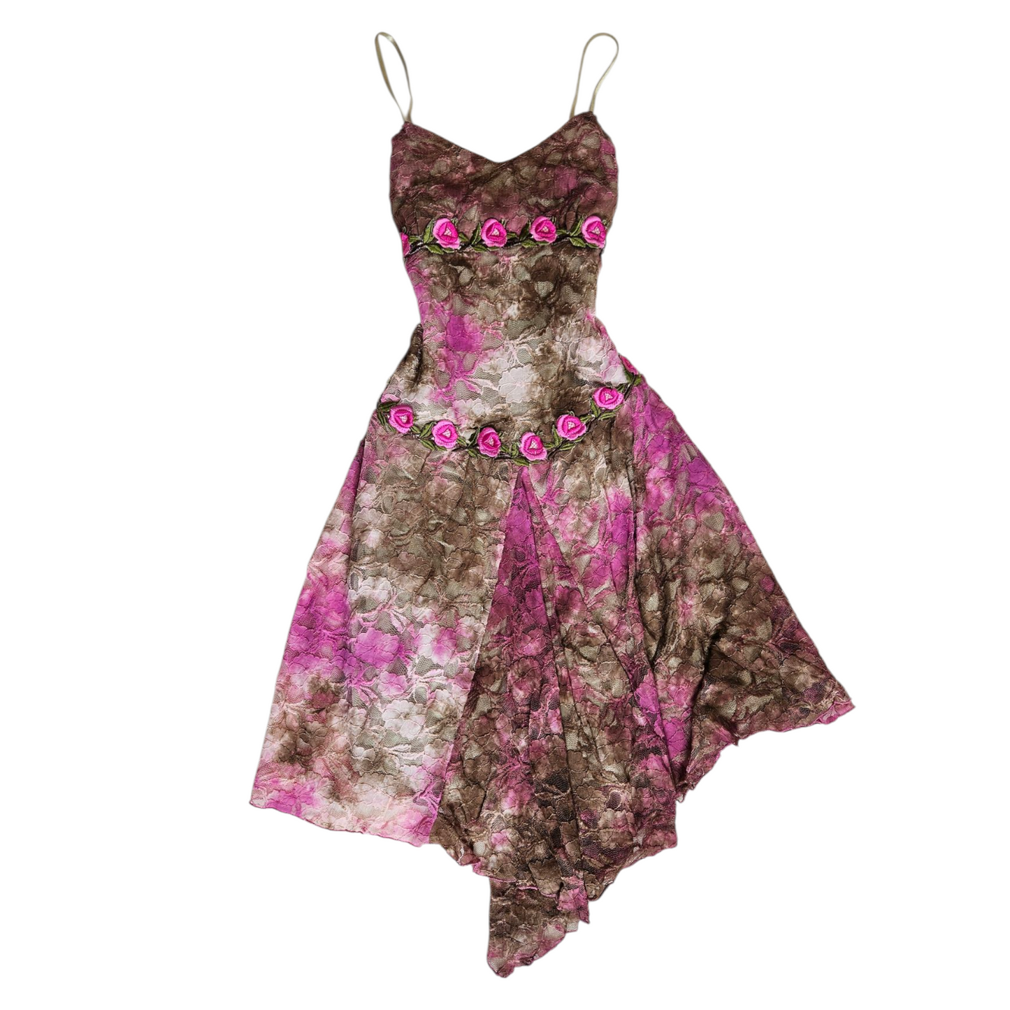 Floral embroidered lace dress