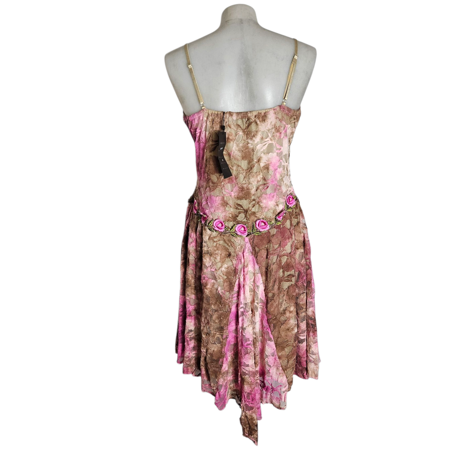 Floral embroidered lace dress