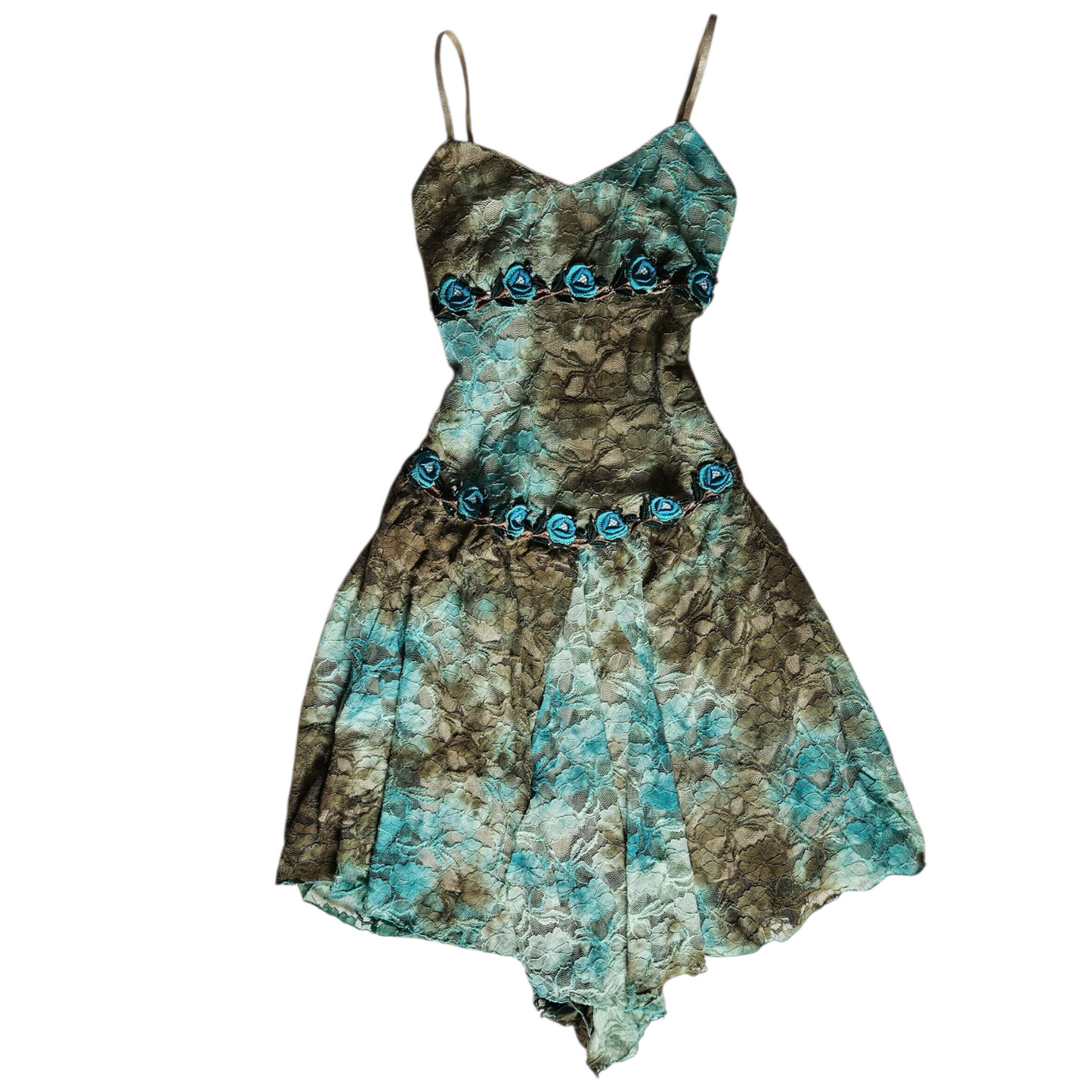 Floral embroidered lace dress