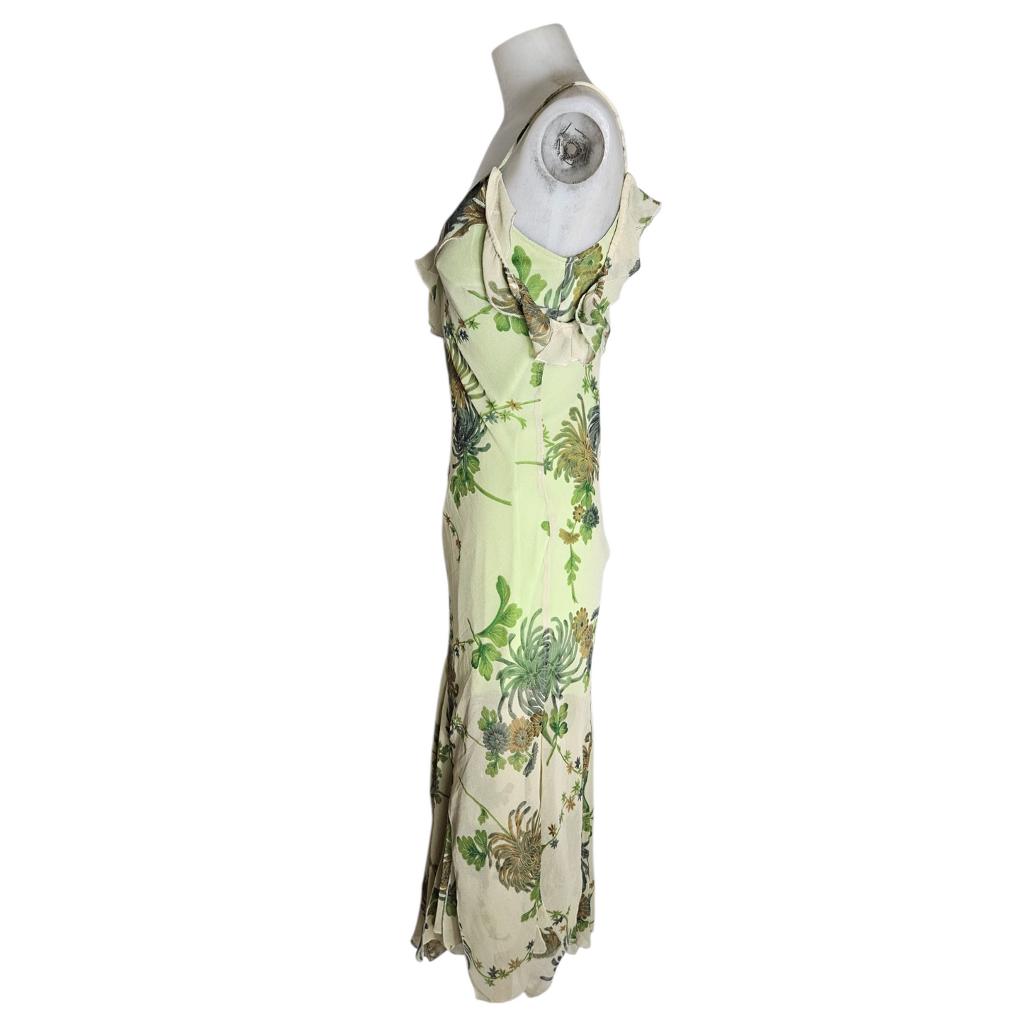 Floral pattern voile dress