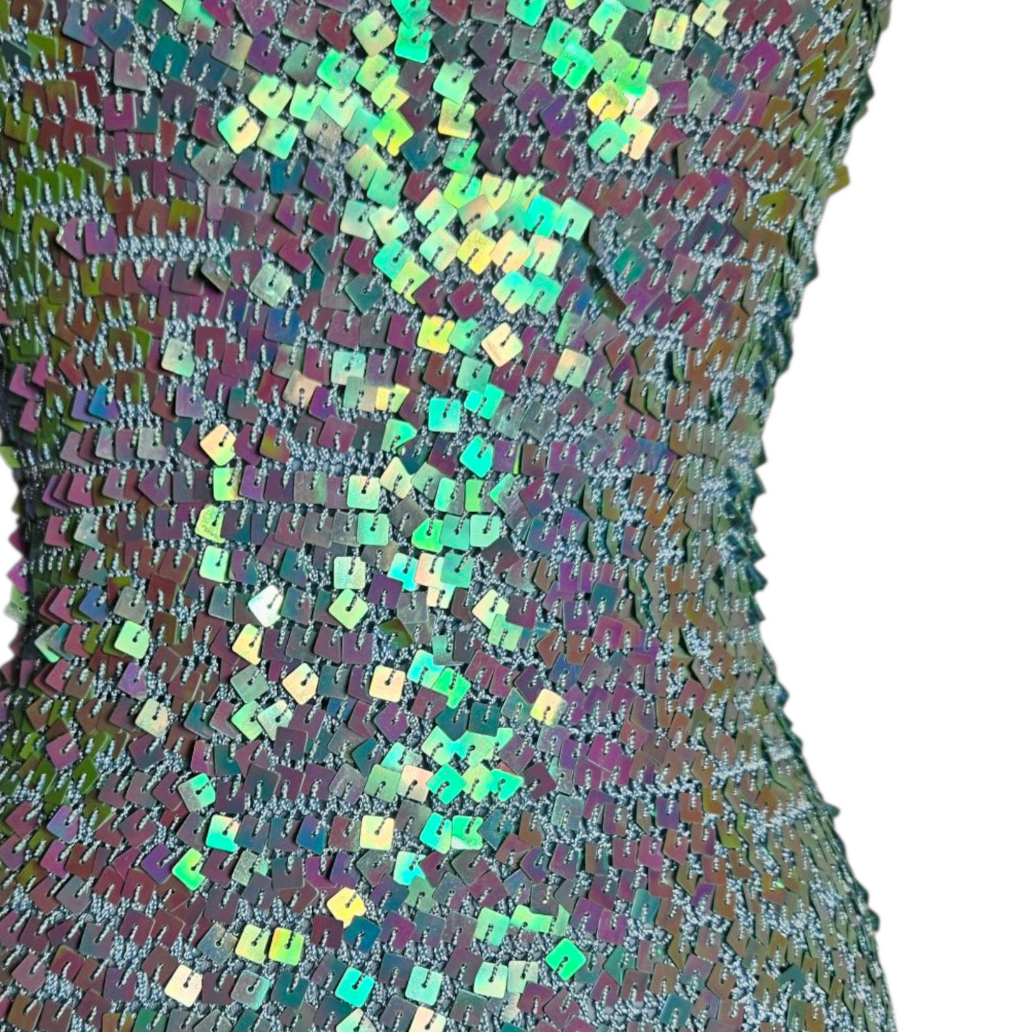 Crochet and sequin dress