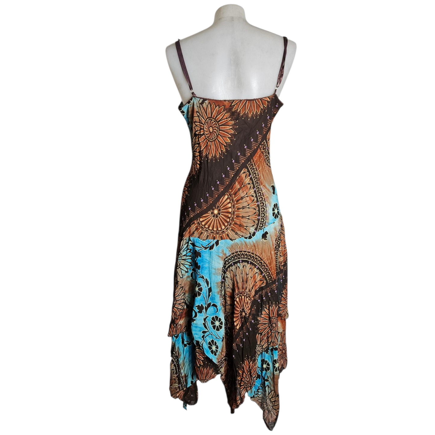 Asymmetrical veil dress