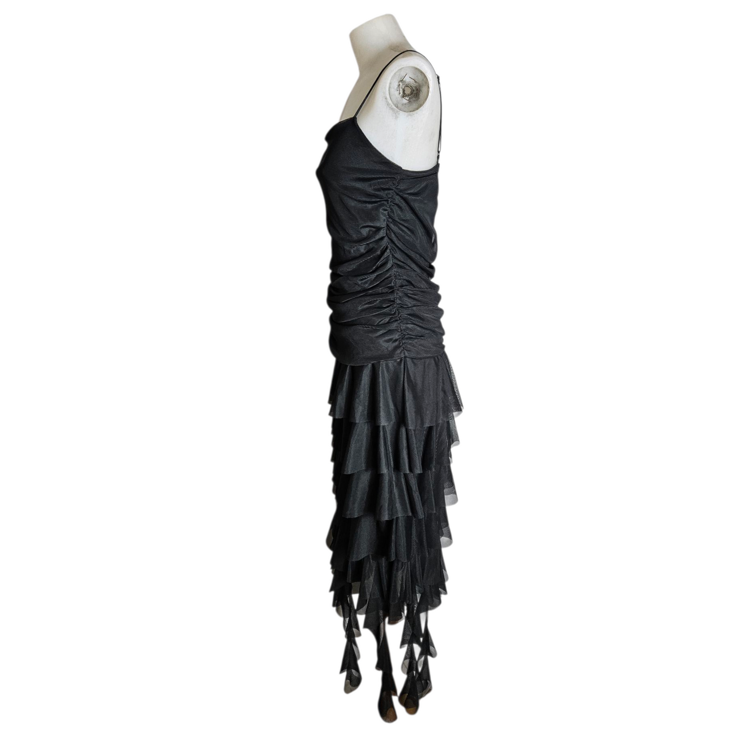 Asymmetrical ruffled dress