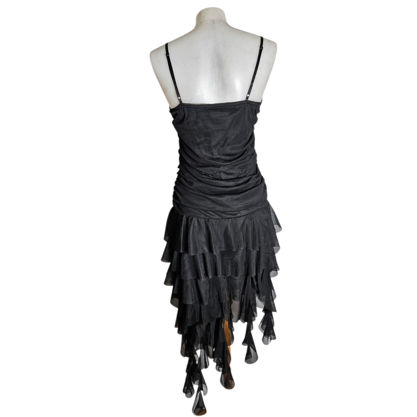 Asymmetrical ruffled dress