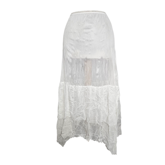 White skirt all in veil
