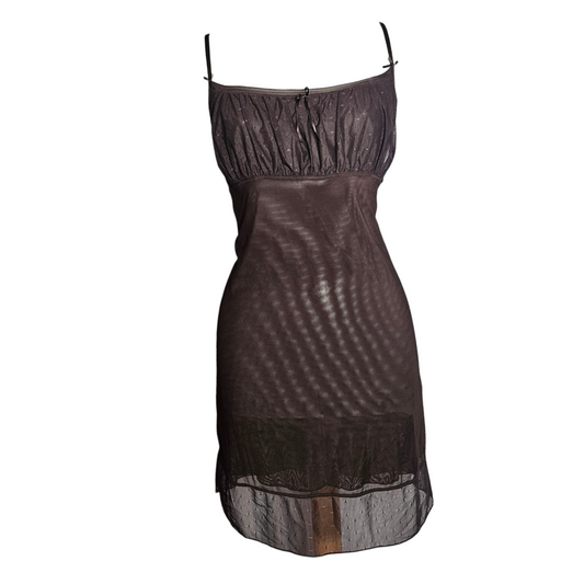 Robe en voile marron