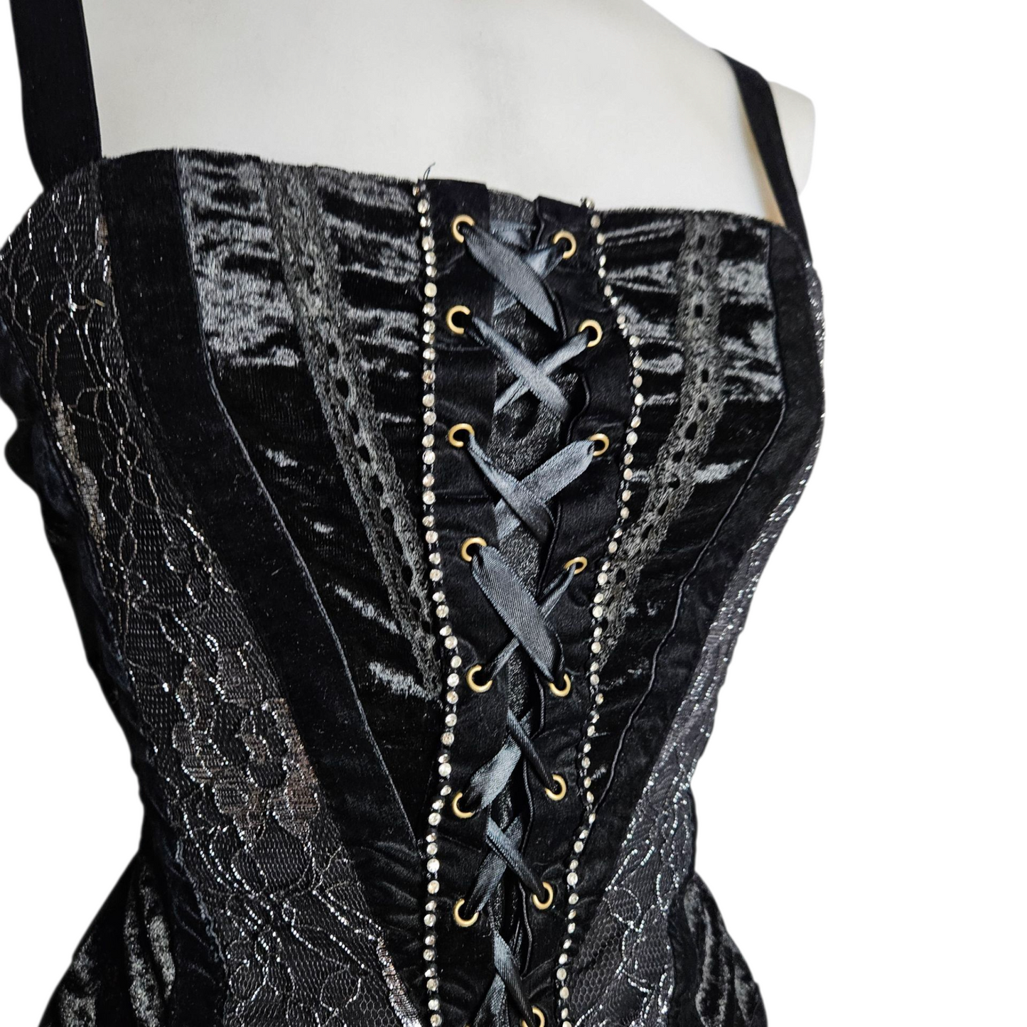 Haut esprit corset velours ras