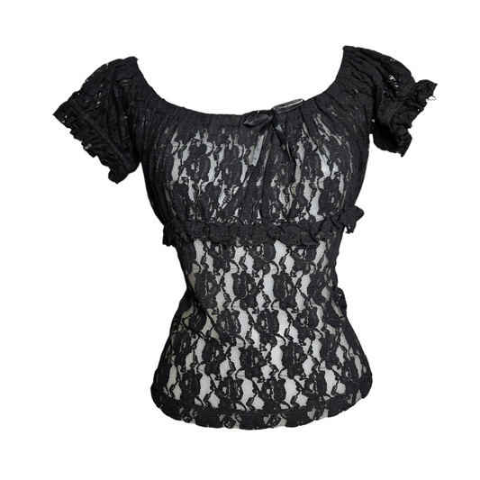 Haut en dentelle noir