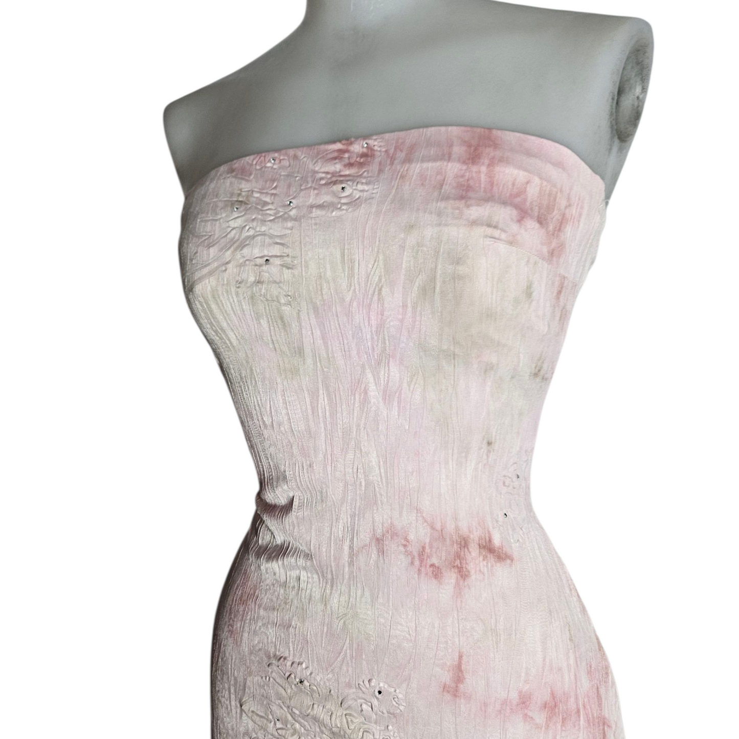 Strapless floral dress