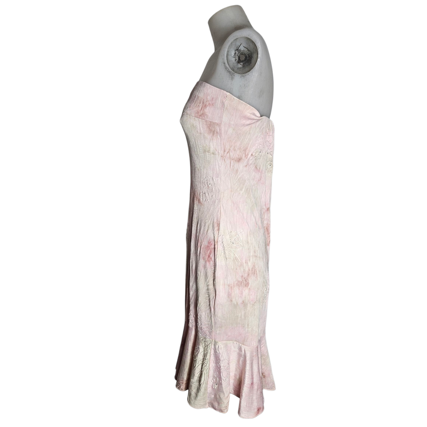 Strapless floral dress
