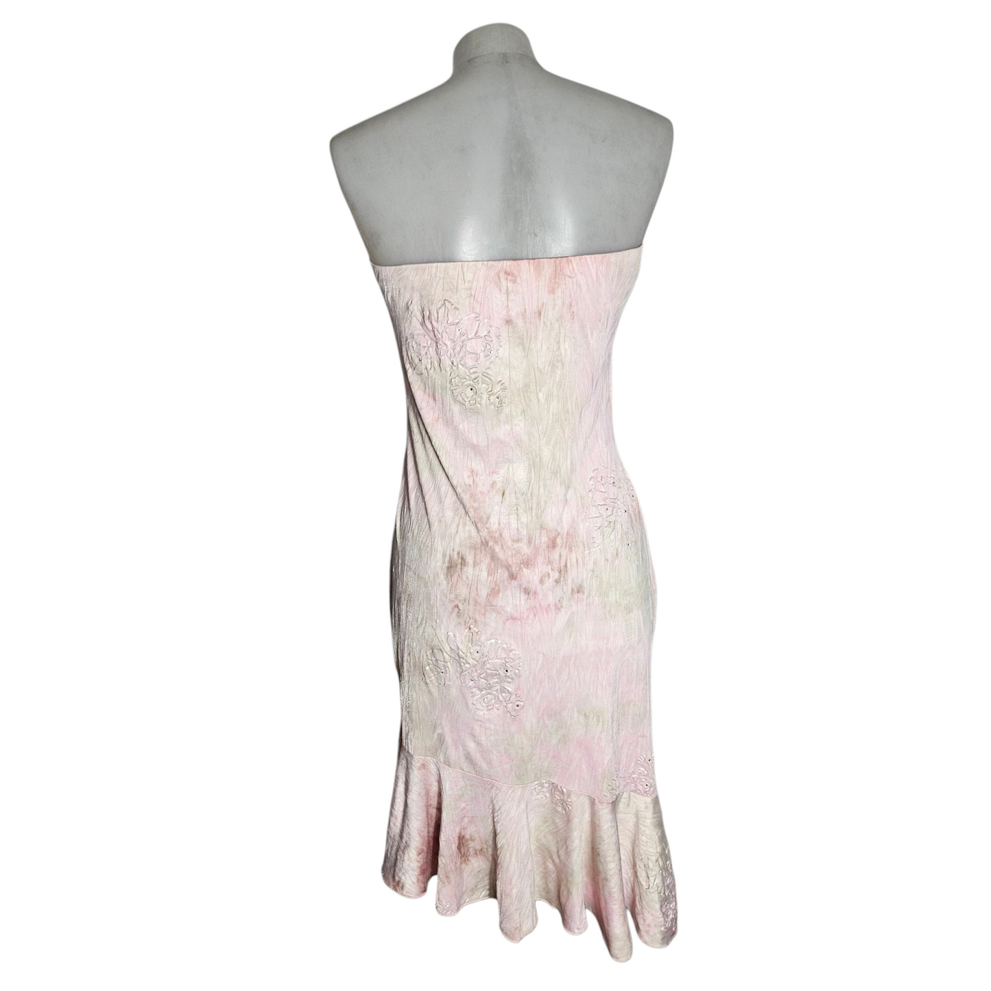 Strapless floral dress