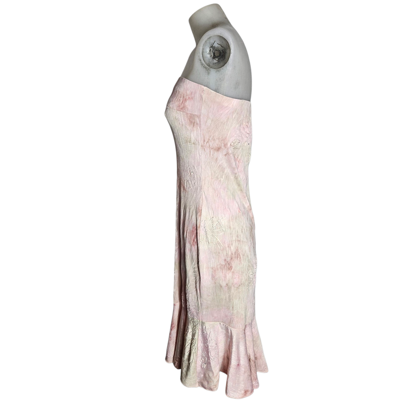 Strapless floral dress