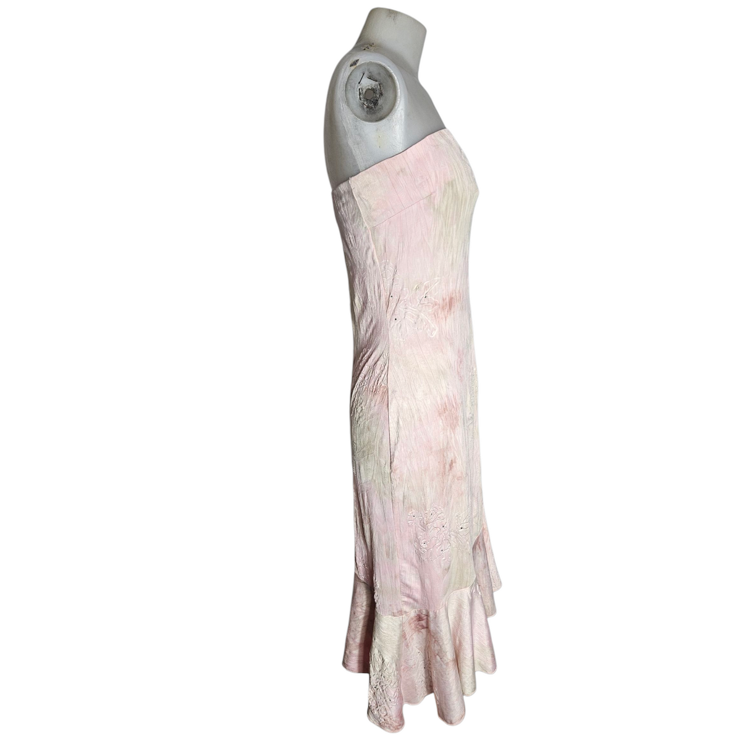 Strapless floral dress