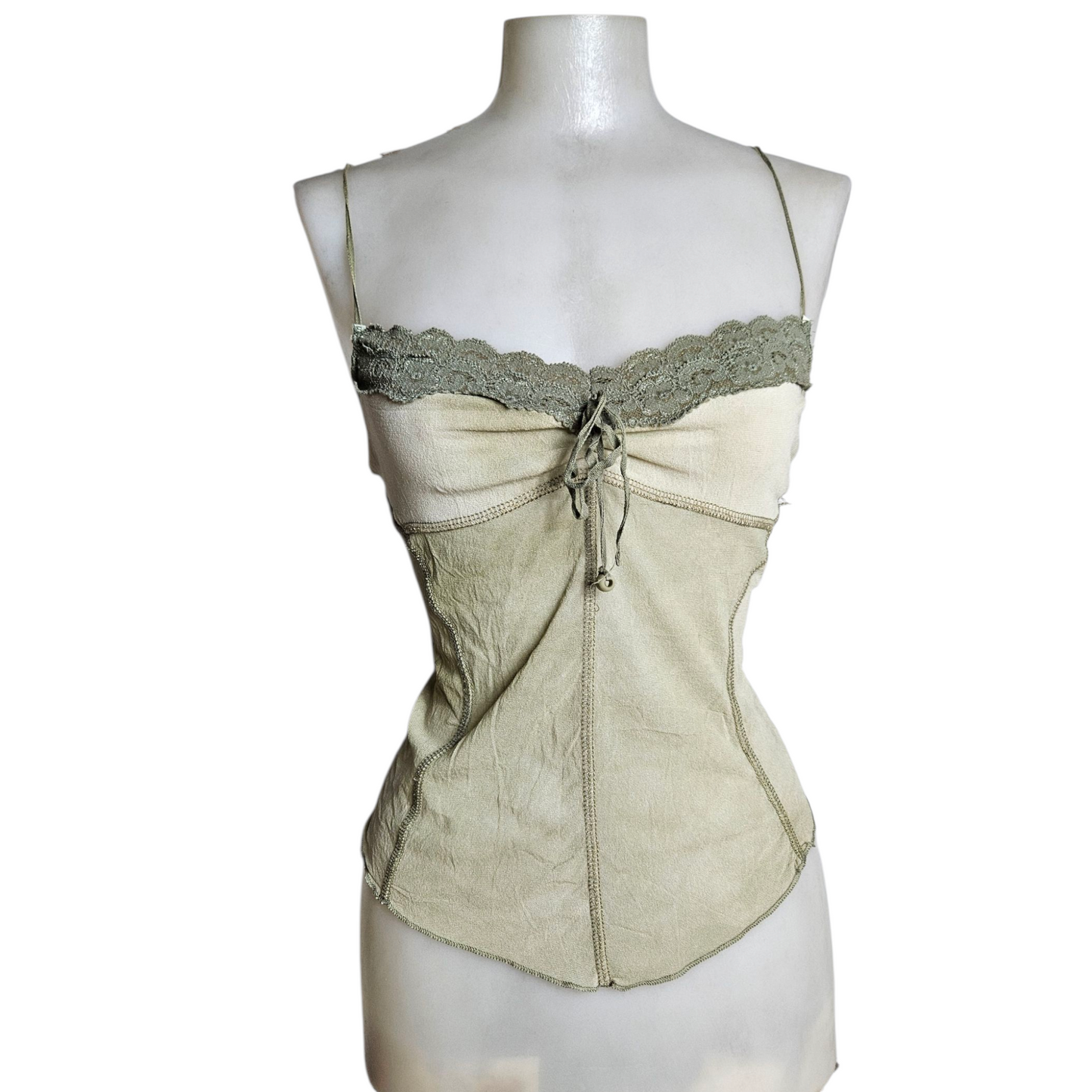 Haut en voient tie and Dye vert