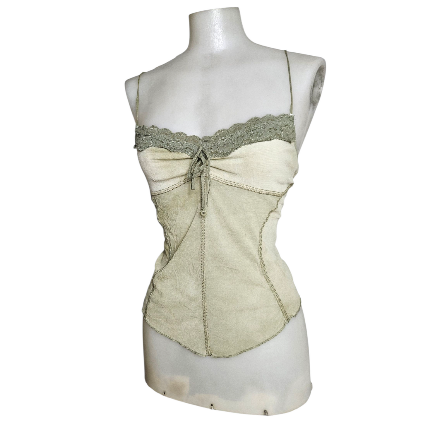 Haut en voient tie and Dye vert