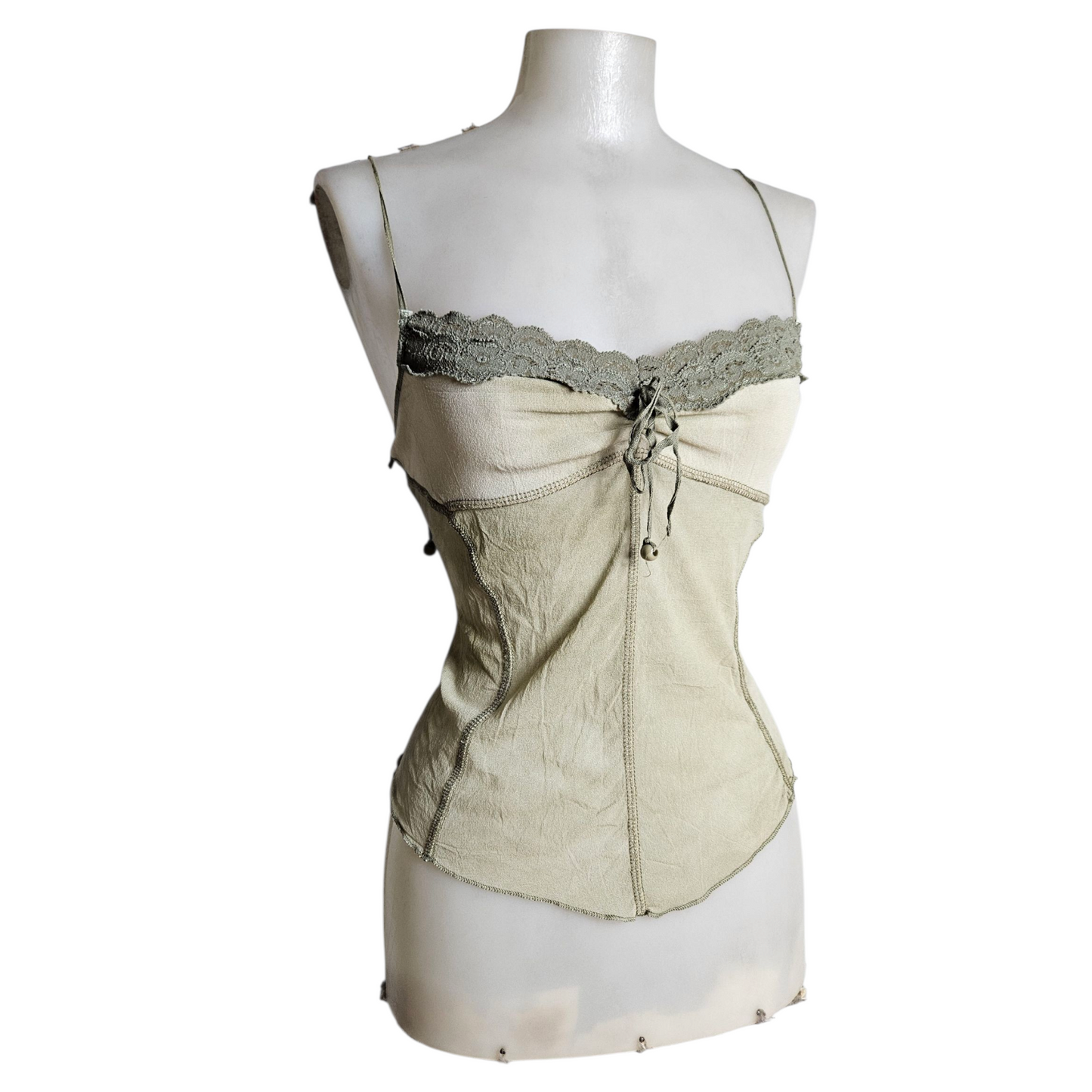 Haut en voient tie and Dye vert