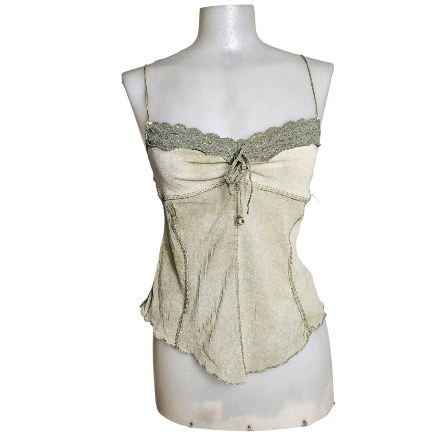 Haut en voient tie and Dye vert
