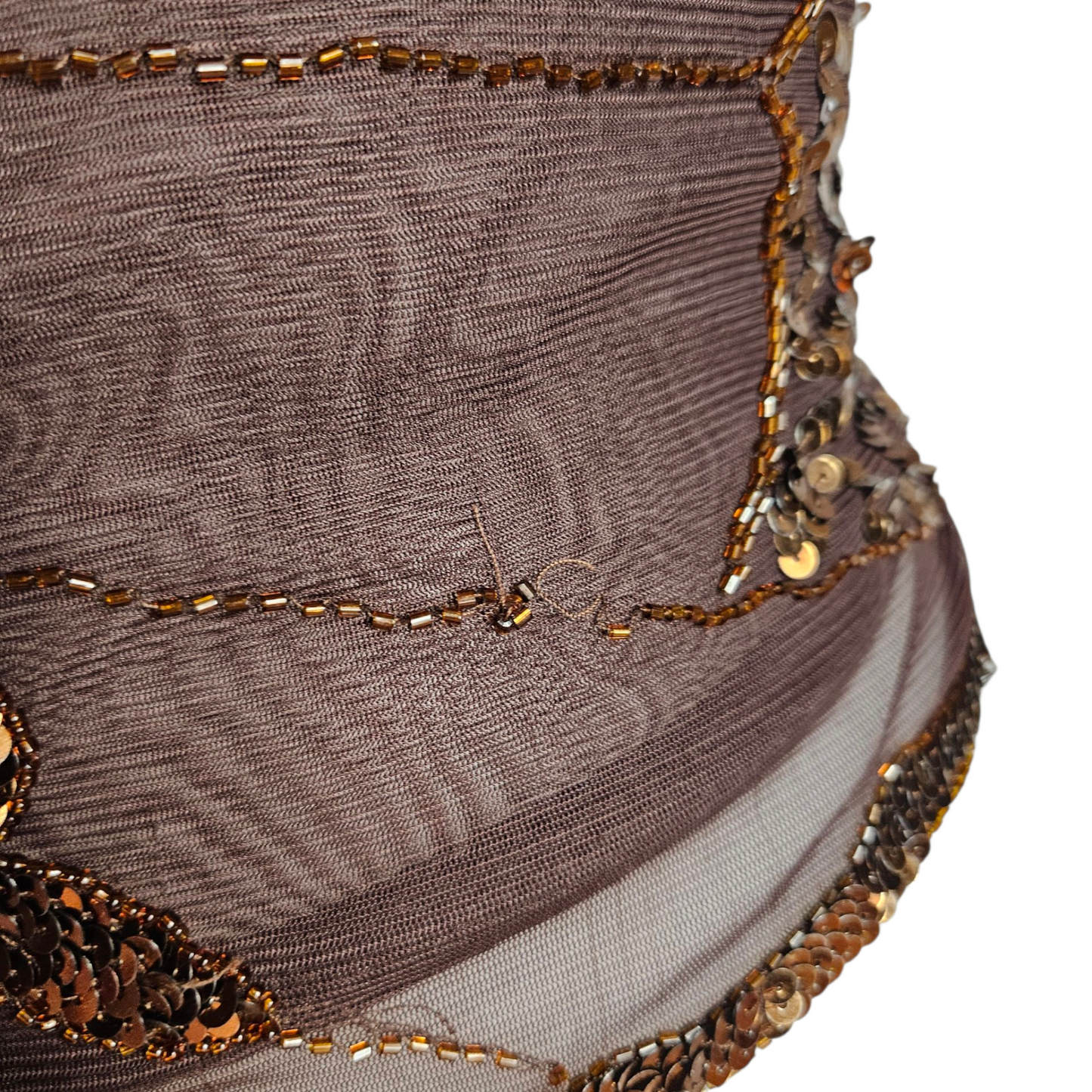 Haut en voile sequins formant des papillons