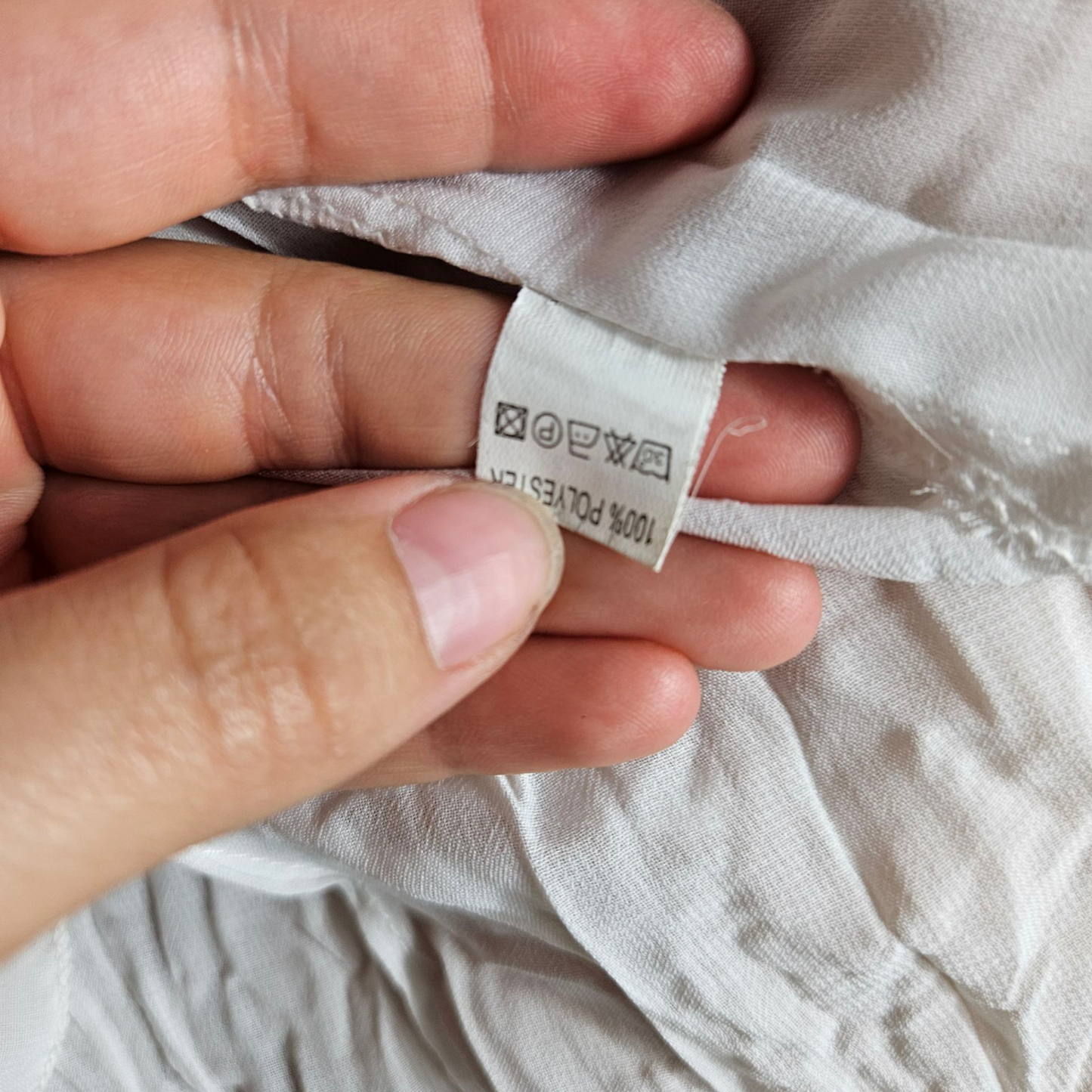 Chemisier en voile à volants blanc