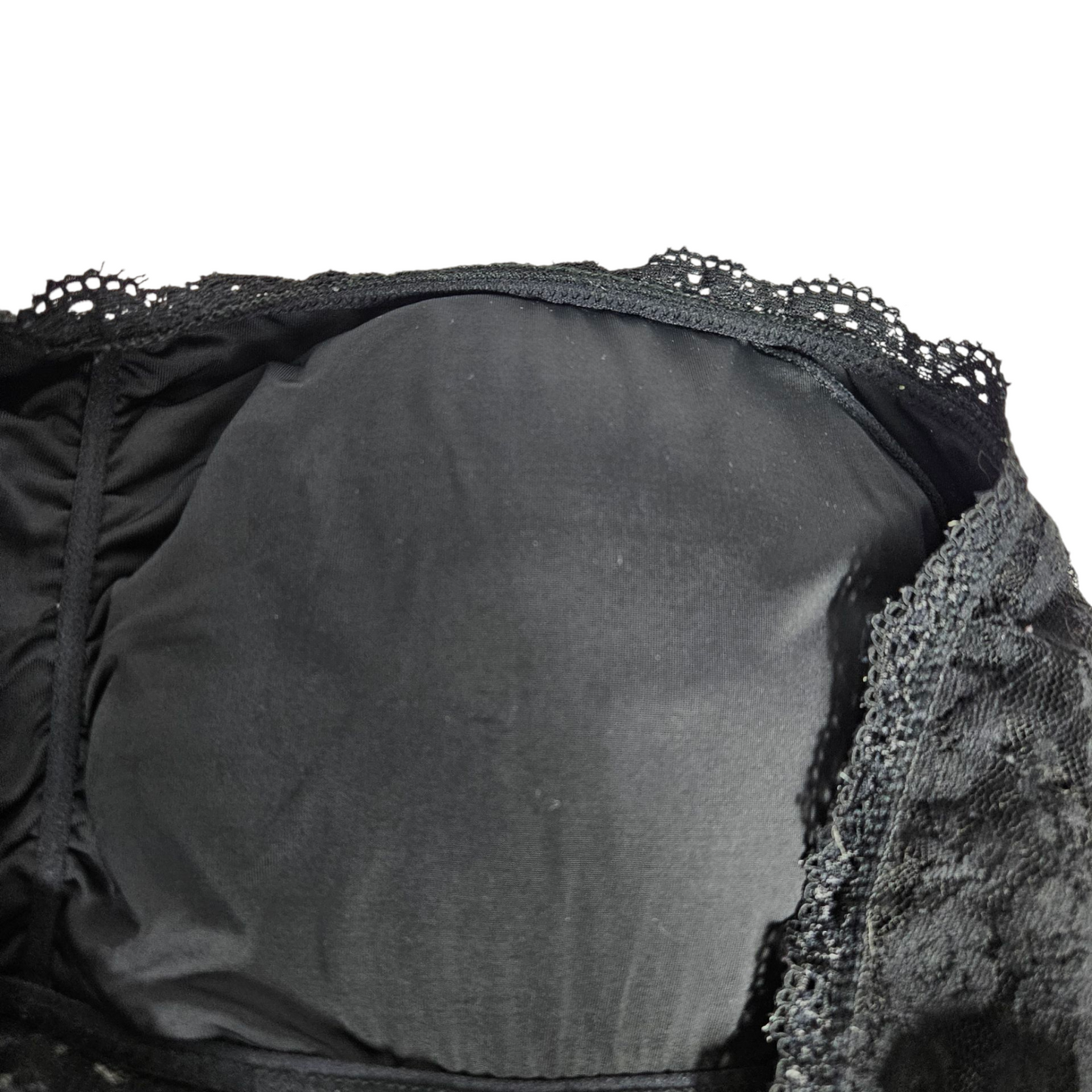 Haut strapless en dentelle noir