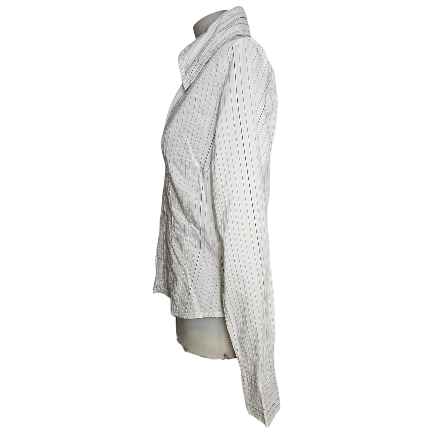 Chemise blanche fermeture agrafes