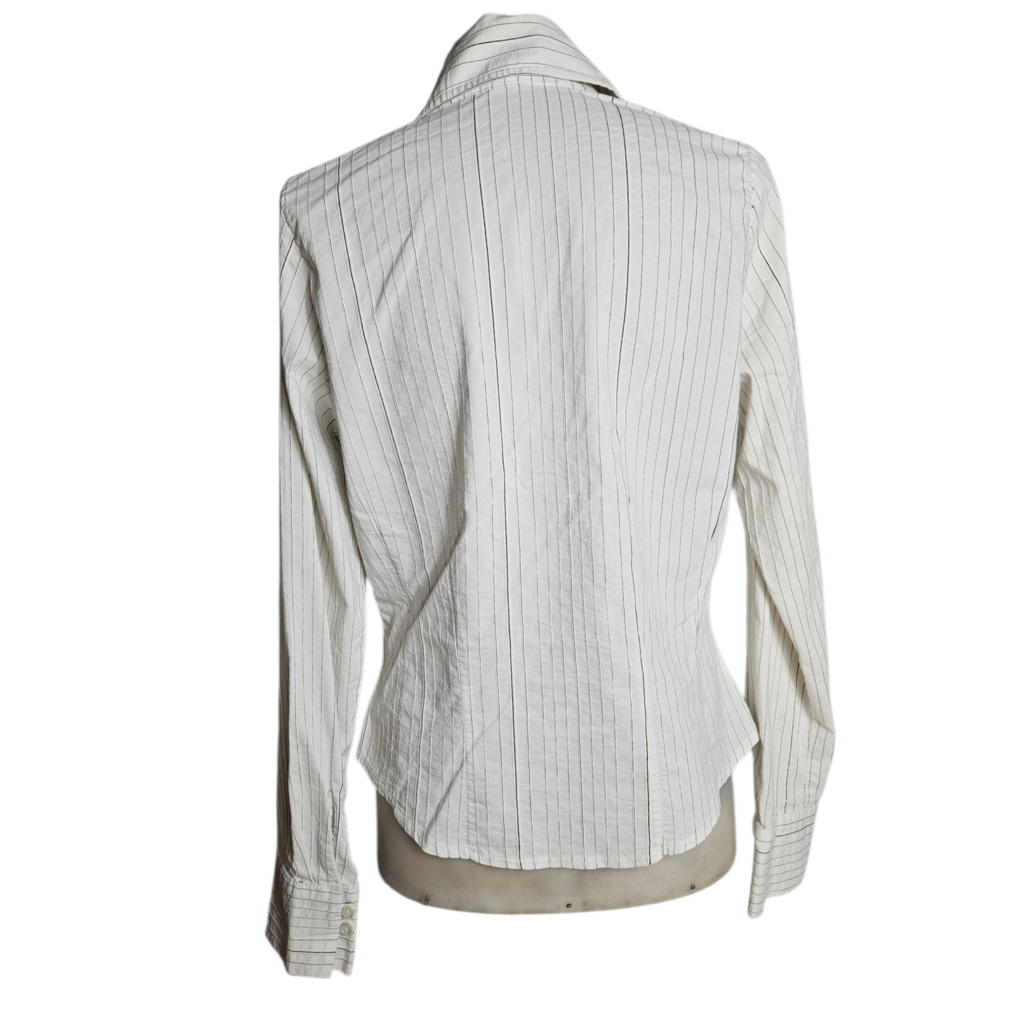 Chemise blanche fermeture agrafes