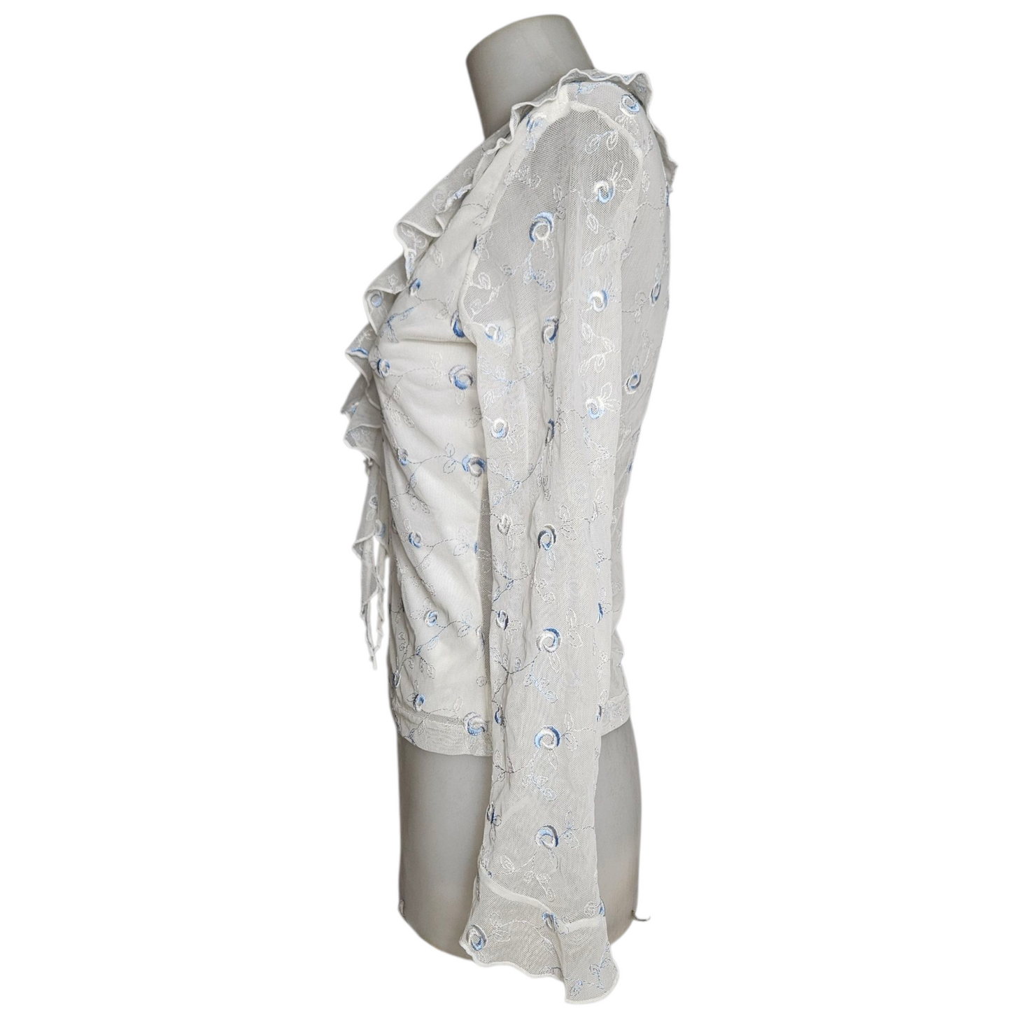 Haut en voile et dentelle