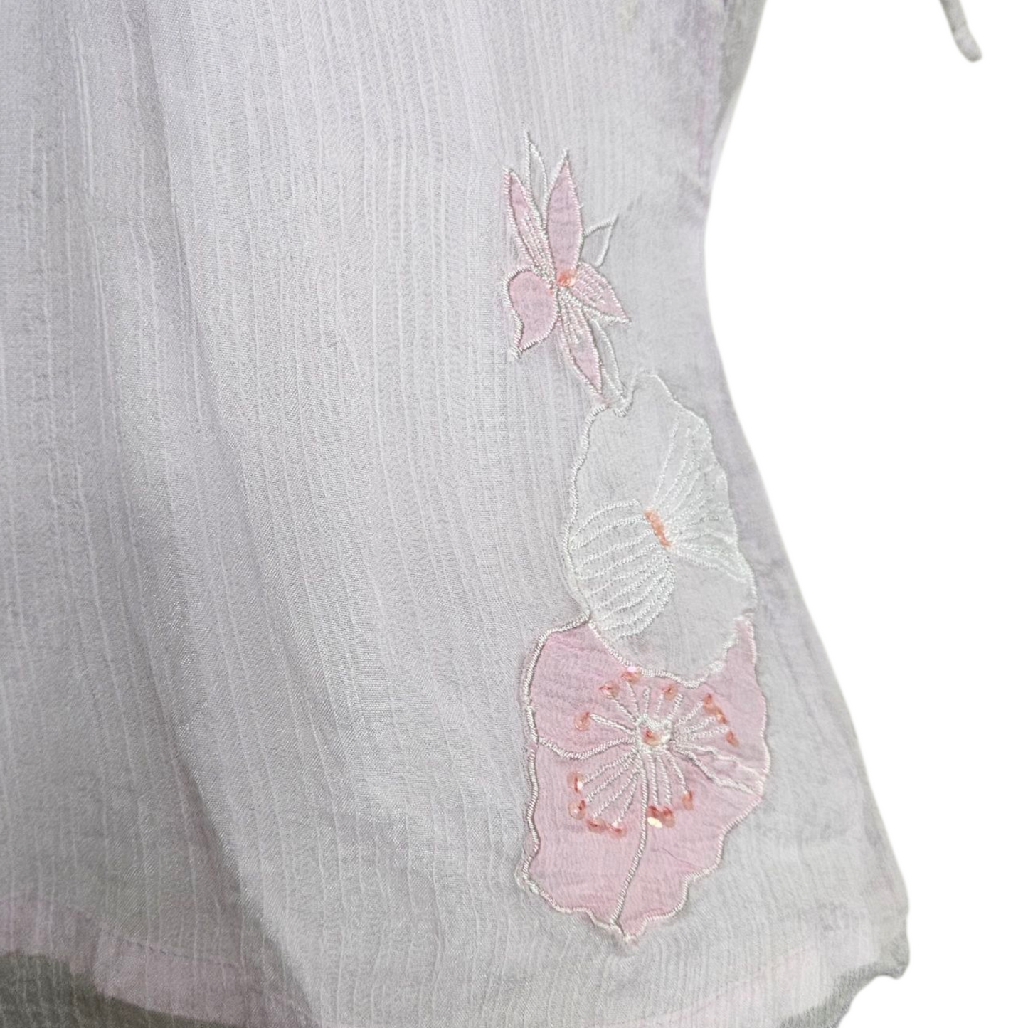 Haut rose clair en soie