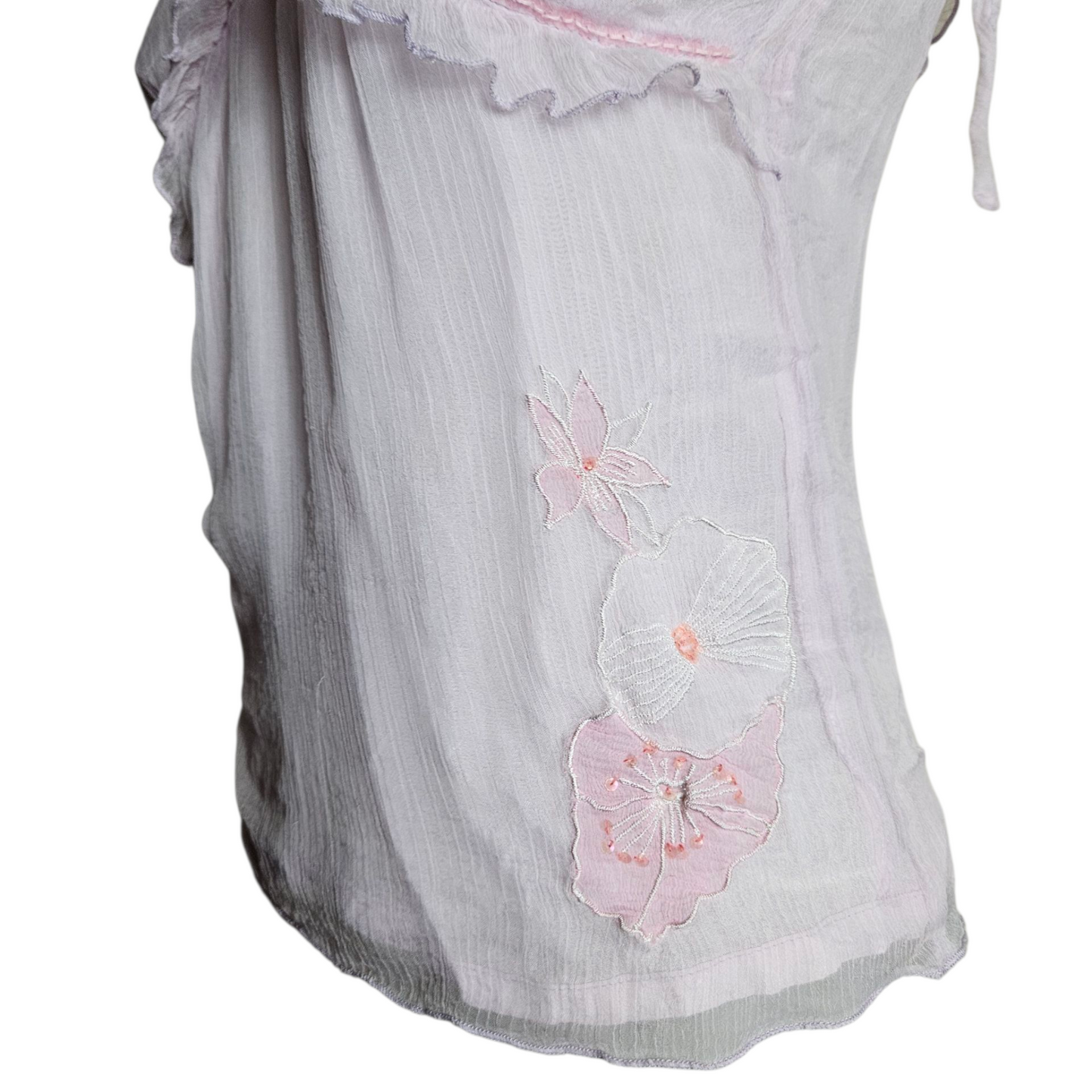 Haut rose clair en soie