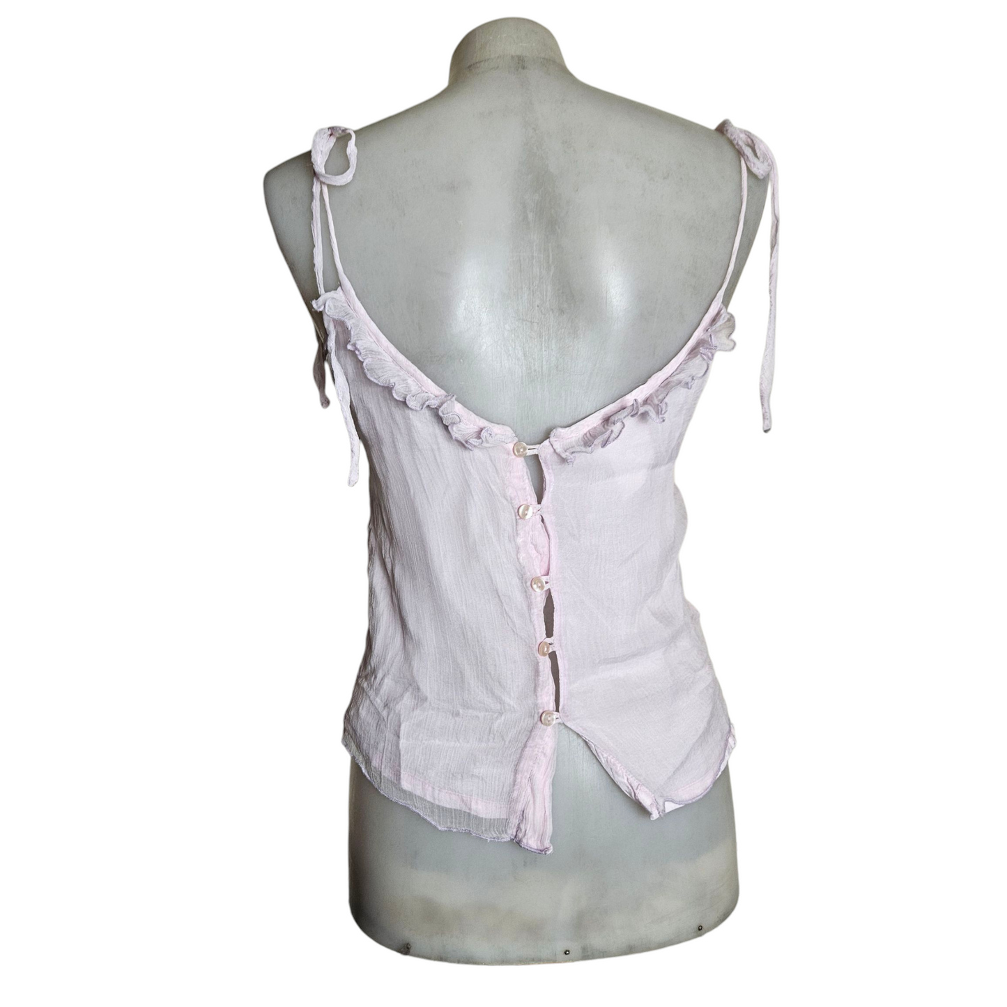 Haut rose clair en soie