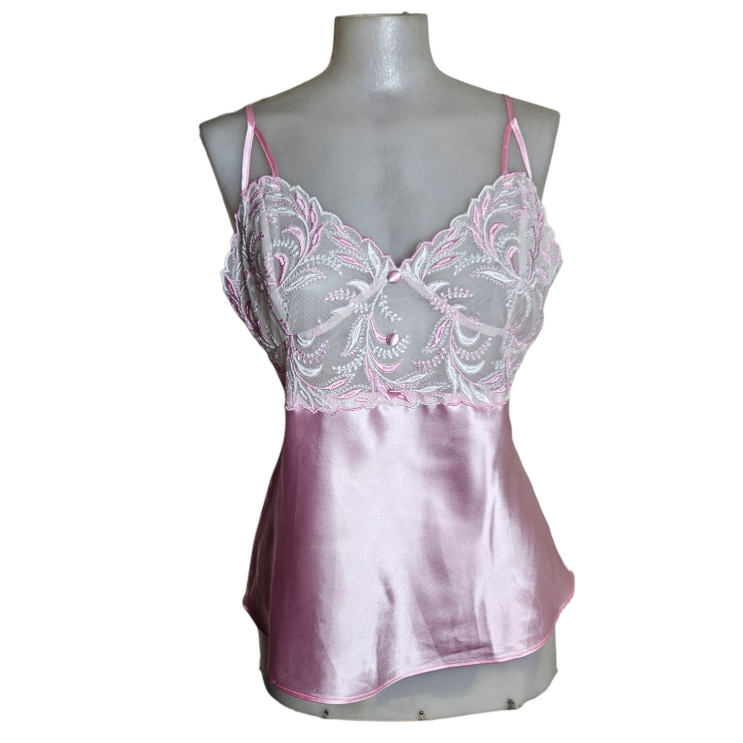 Ensemble de nuit satiné rose