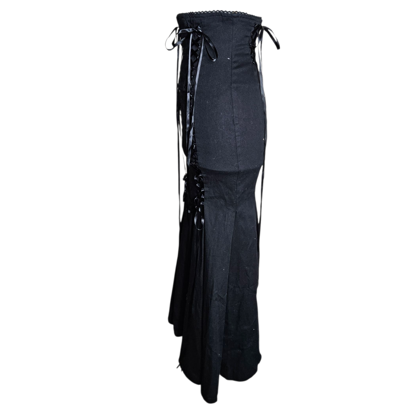 Asymmetrical Bodyline Lace-Up Skirt