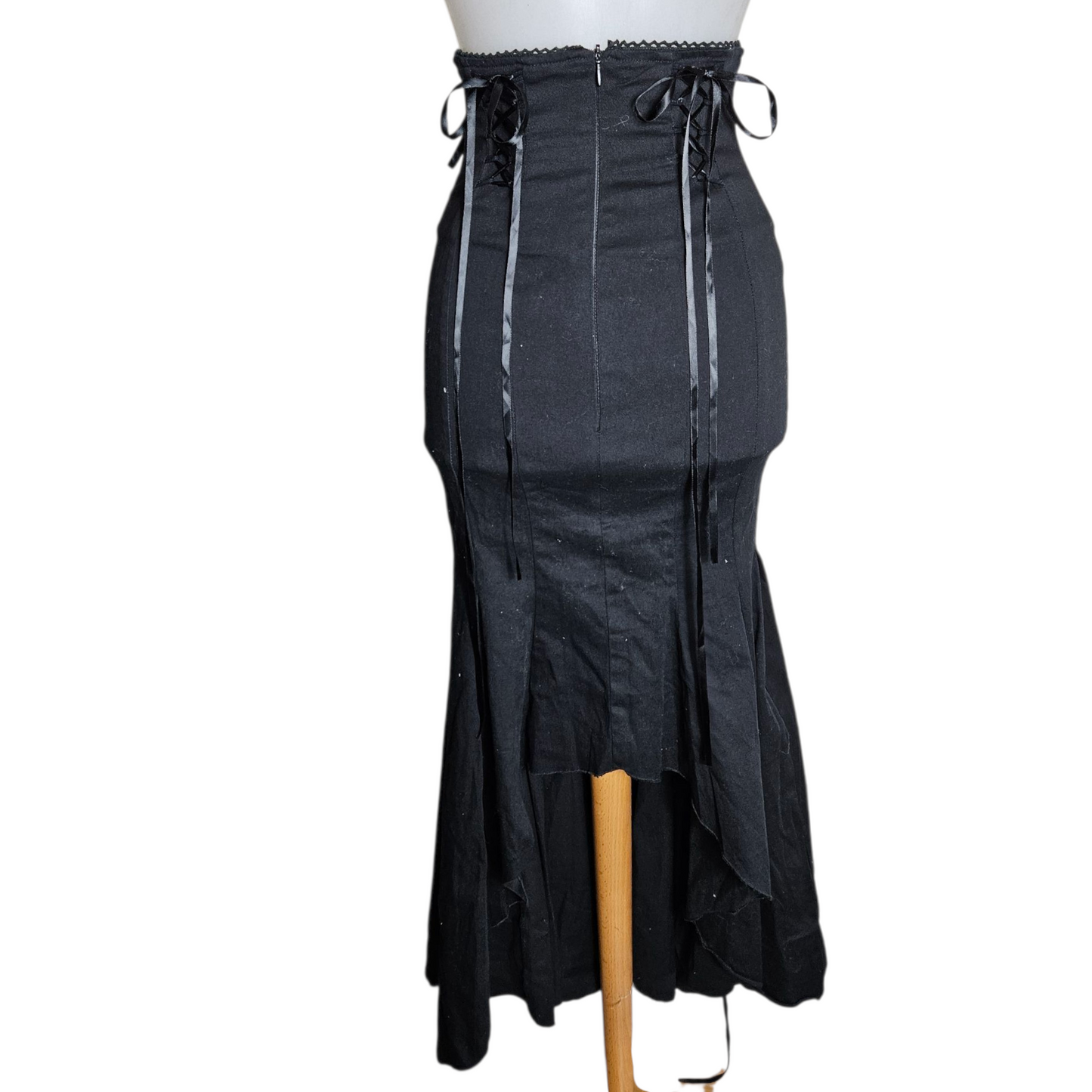 Asymmetrical Bodyline Lace-Up Skirt