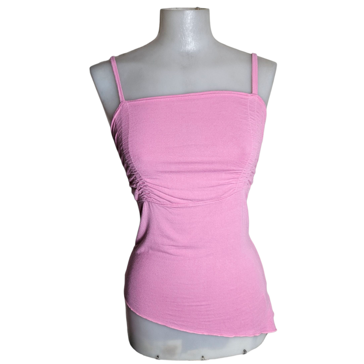 Pink asymmetrical top