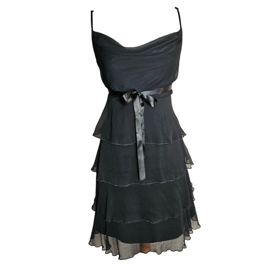 Ruffled voile dress