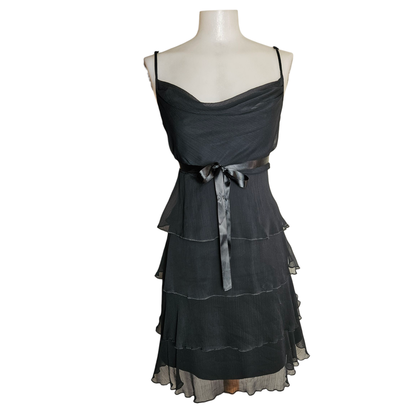 Ruffled voile dress