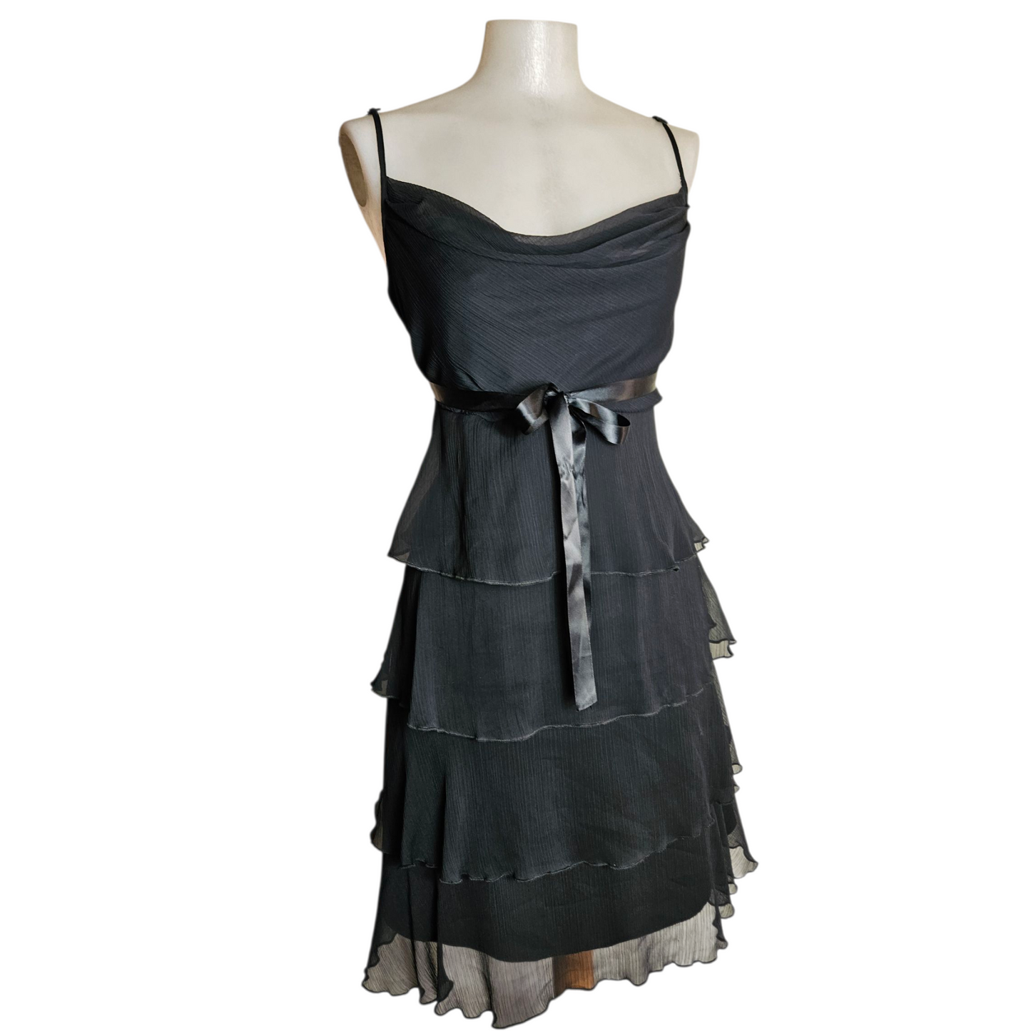 Ruffled voile dress
