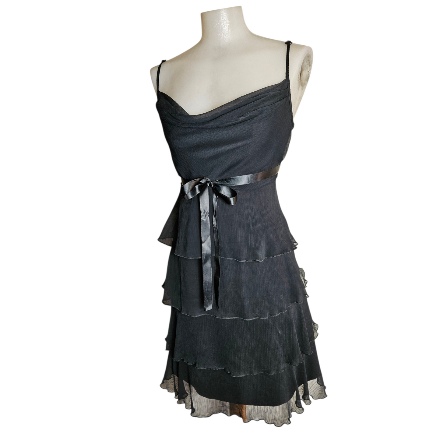 Ruffled voile dress