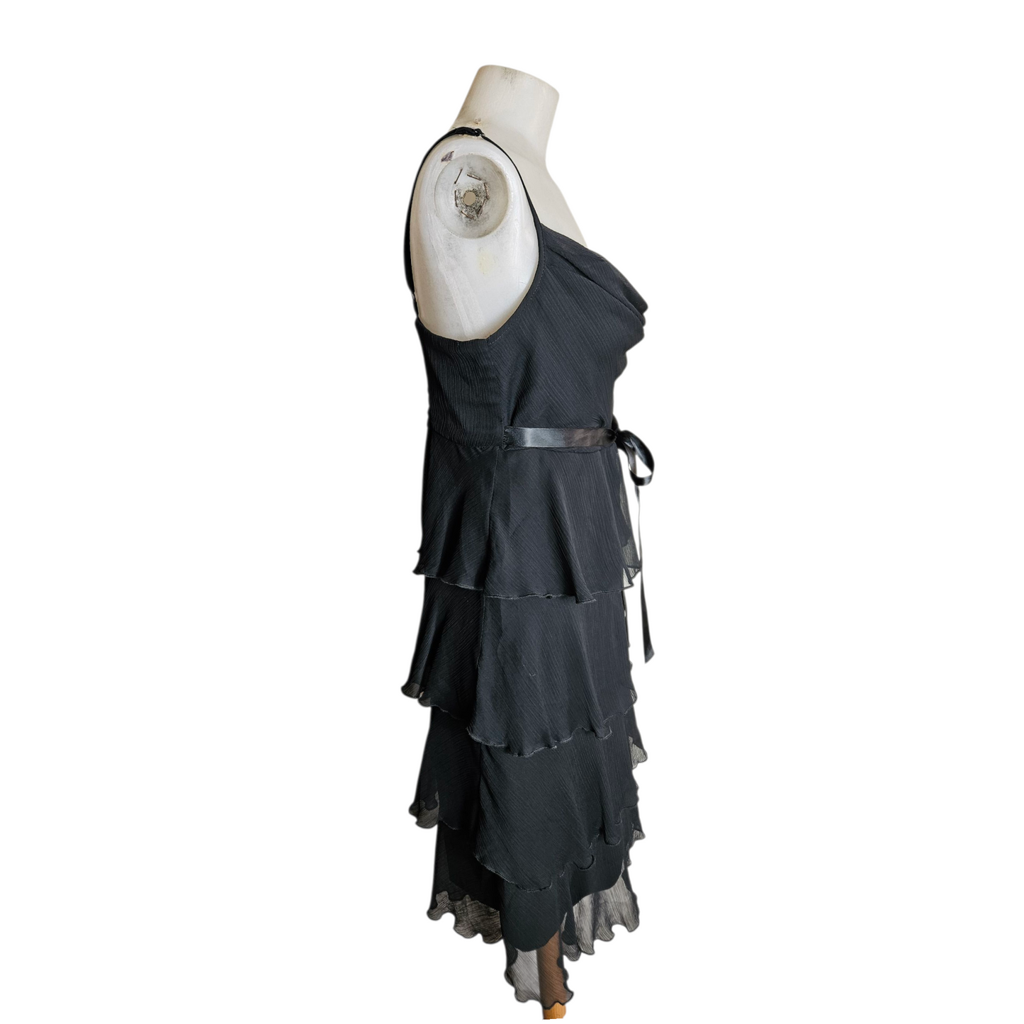 Ruffled voile dress